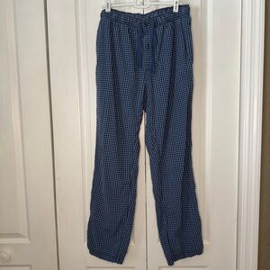 Daniel Cremieux Blue Checkered lounge pants pockets M